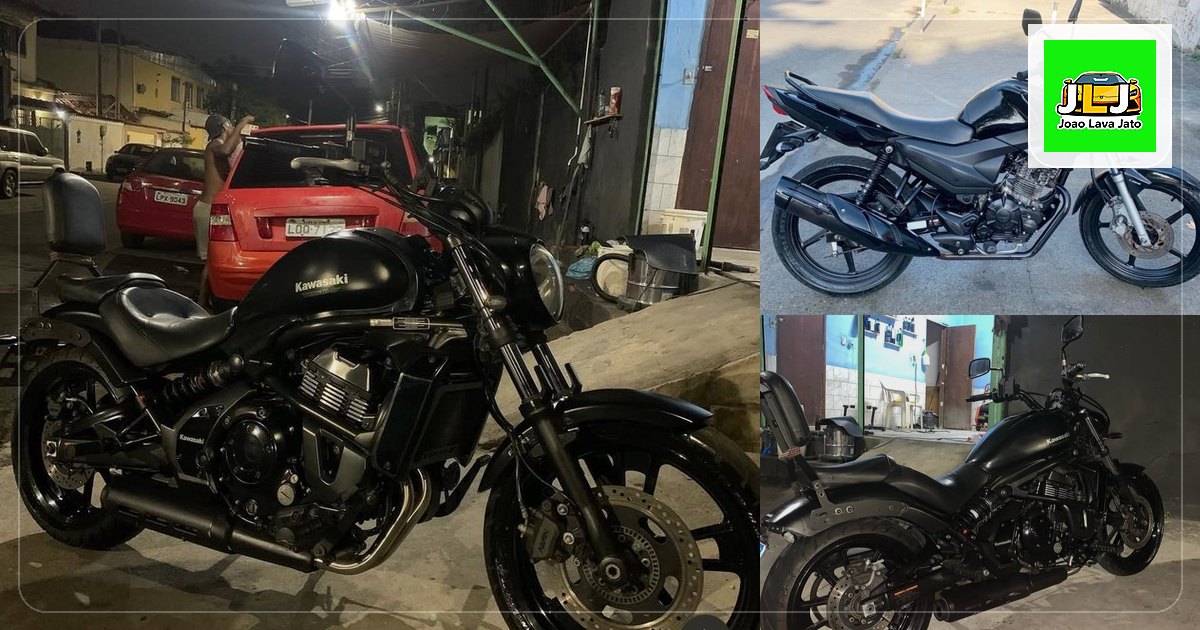 Lavagem de motos em Curicica no João Lava Jato